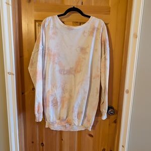 Pastel Tie-Dye Women's Crew Neck Sweater